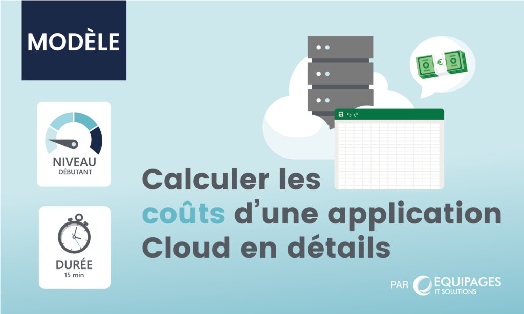 Illustration page Modèle calculer coûts application Cloud