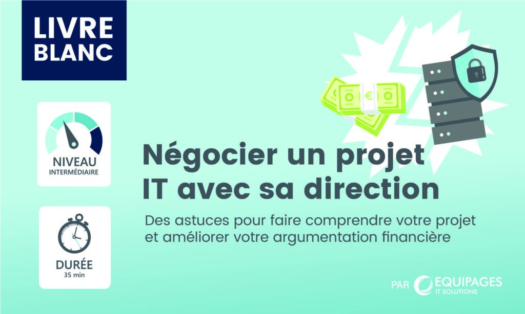 Illustration page Livre blanc négociation projet IT avec direction